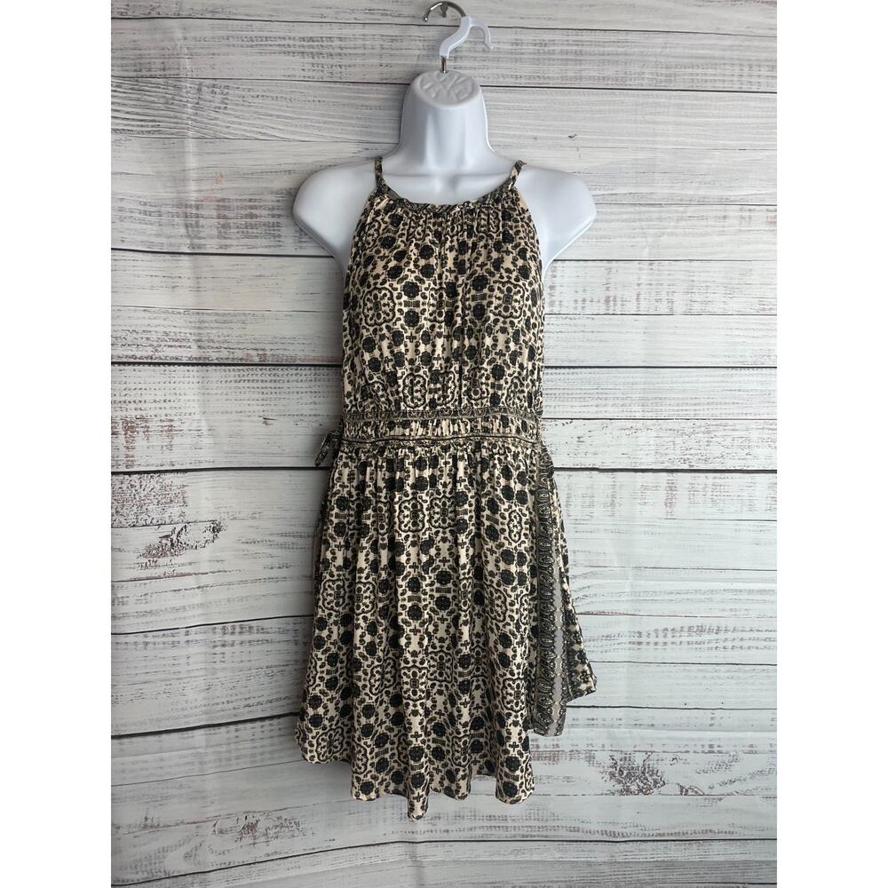 Free People Mid Summers Day Printed Womens Sz M Halter Tunic Dress